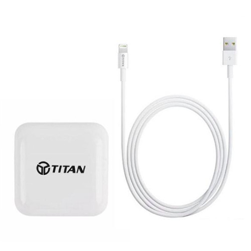 BỘ CỐC CÁP SẠC NHANH IPHONE,IPAD 2 CỔNG USB - TITAN SC02 - HÀNG CHÍNH HÃNG