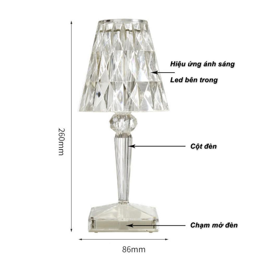 Đèn Ngủ Pha Lê Ambient Desk Lamp Transparent