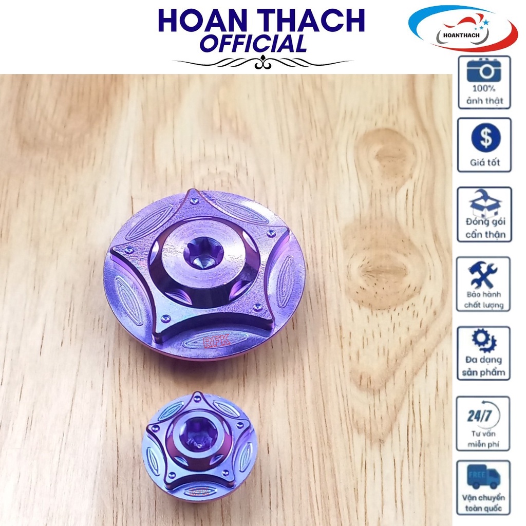 Ốc Mâm Lửa Gr5 Titan dùng cho dòng Xe máy Honda ( Màu Tím ) HOANTHACH SP001860