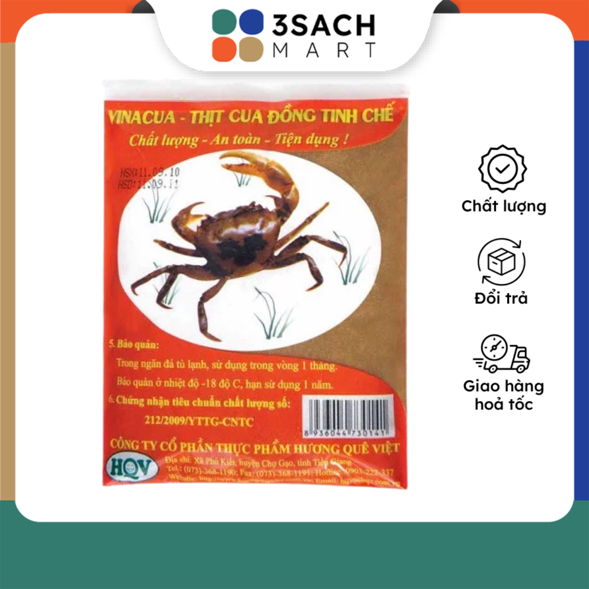 Thịt Cua Đồng Tinh Chế - VinaCua