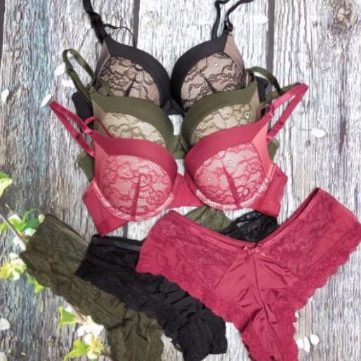 ️Có Quà Tặng️ Bộ Pinkdear Mút Dày Dây Chéo Sexy Hàng Shop Xịn