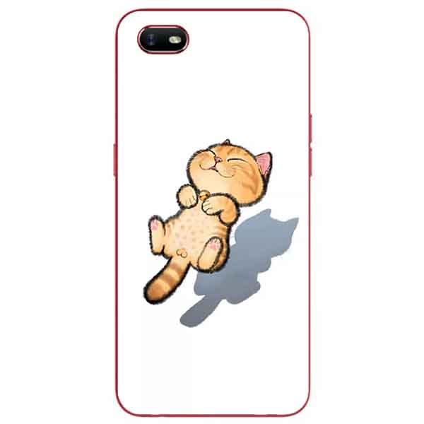 Ốp lưng in cho Oppo A1K Mẫu Mèo Vàng