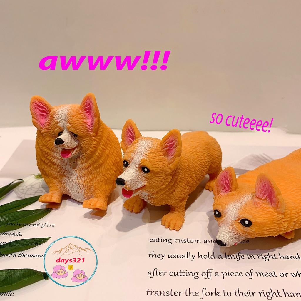 Chó Corgi,Chó Nhật Bóp Xả Stress/ Đồ chơi squishy Giá Rẻ giảm căng thẳng chất lượng đảm bảo