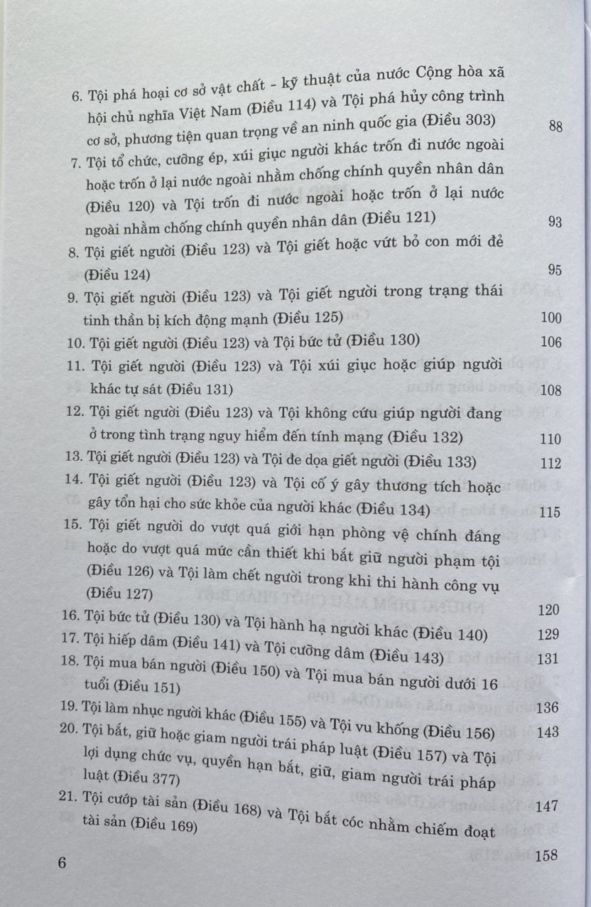 55 Cặp Tội Danh Dễ Nhằm Lẫn Trong Bộ Luật Hình Sự  ( Hiện hành )