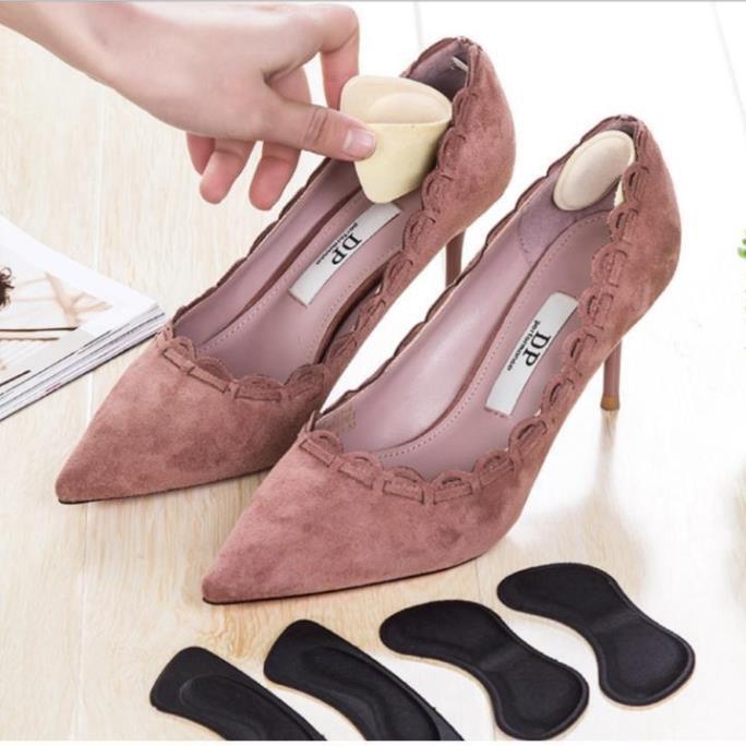 Combo 2 Miếng lót gót giầy hình bướm có keo dán vào giầy 21165 - Đen