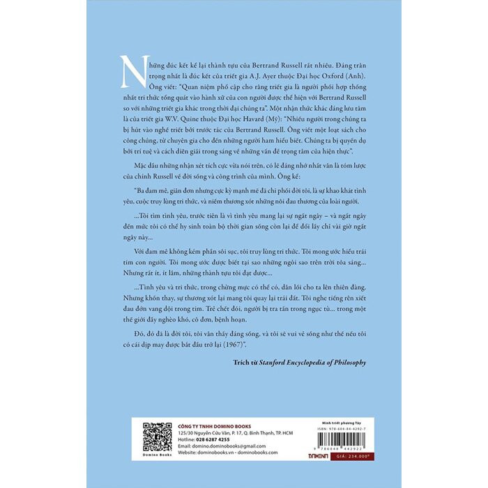 Minh Triết Phương Tây - Bertrand Russell - Nam Dao Nguyễn Mạnh Hùng chuyển ngữ -