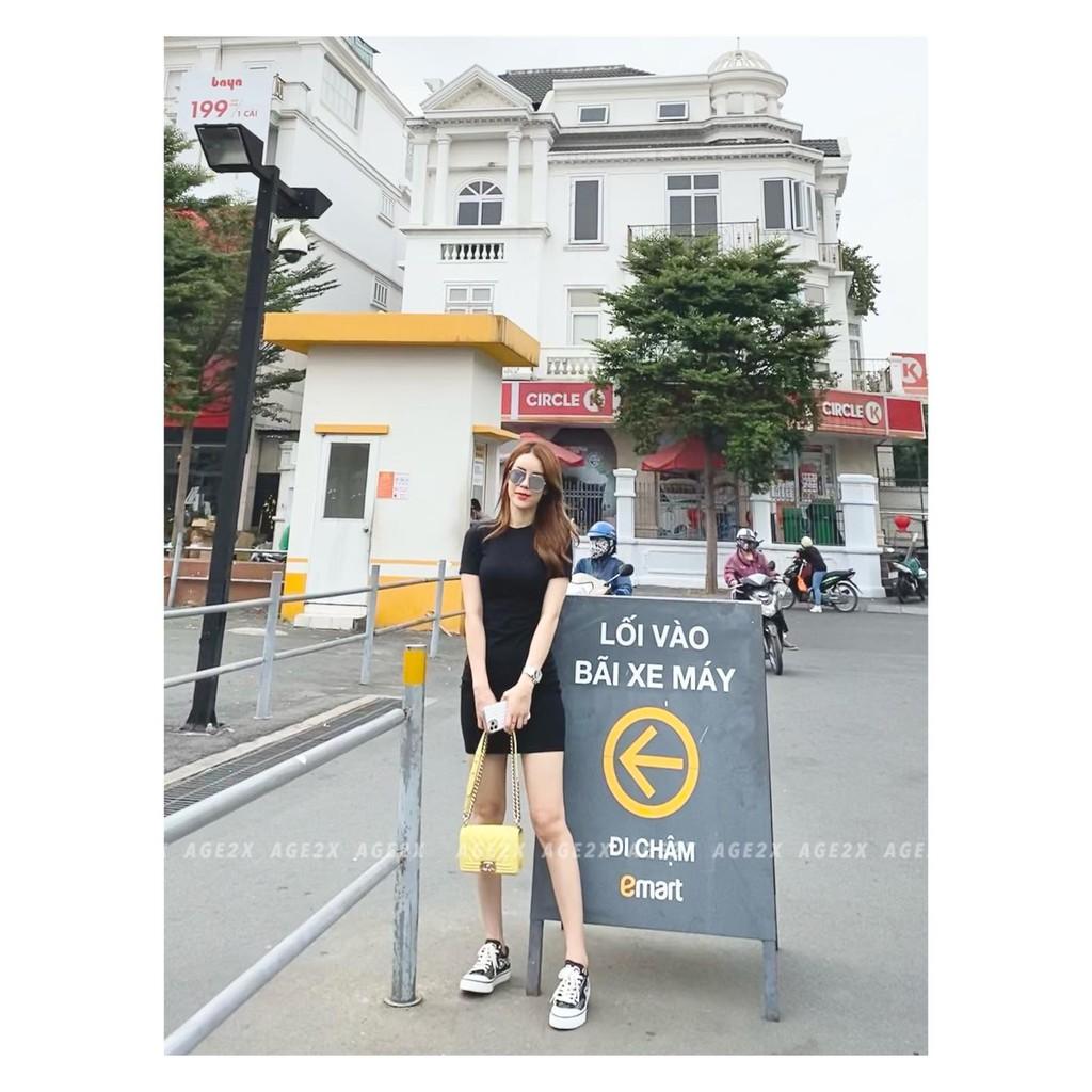 Đầm body thun borip