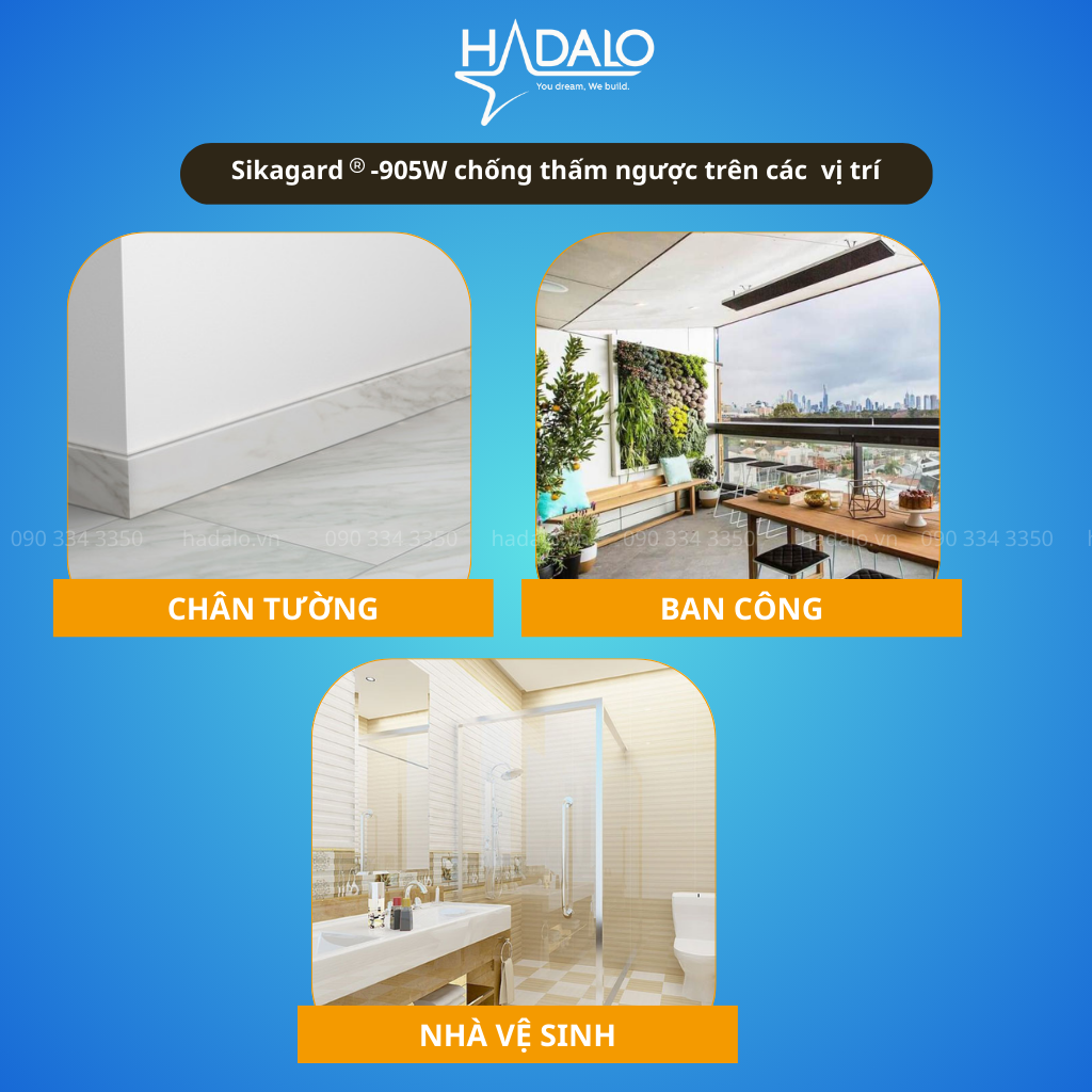 Chống thấm Sikagard 905W – Màng chống thấm trong suốt, chống UV, ngừa nấm mốc - 5 lít