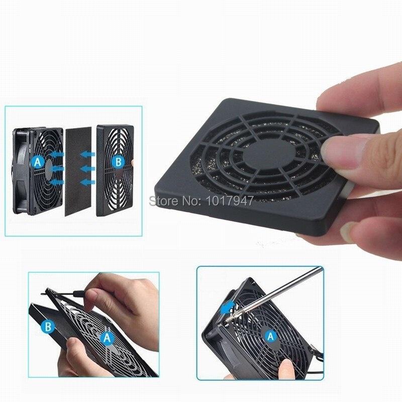 Bộ 5 Tấm Lọc Nhựa Màu Đen 60mm 6cm Cho Quạt Tản Nhiệt Máy Tính