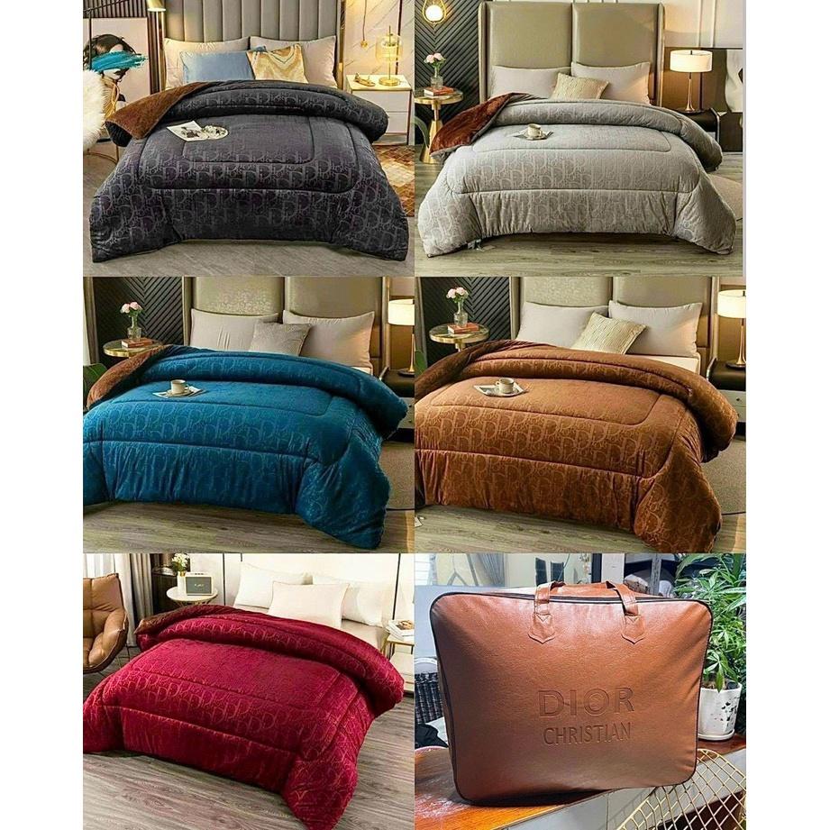 Chăn LÔNG CỪU siêu dày cho MÙA ĐÔNG ẤM ÁP Size to 2m x 2m3