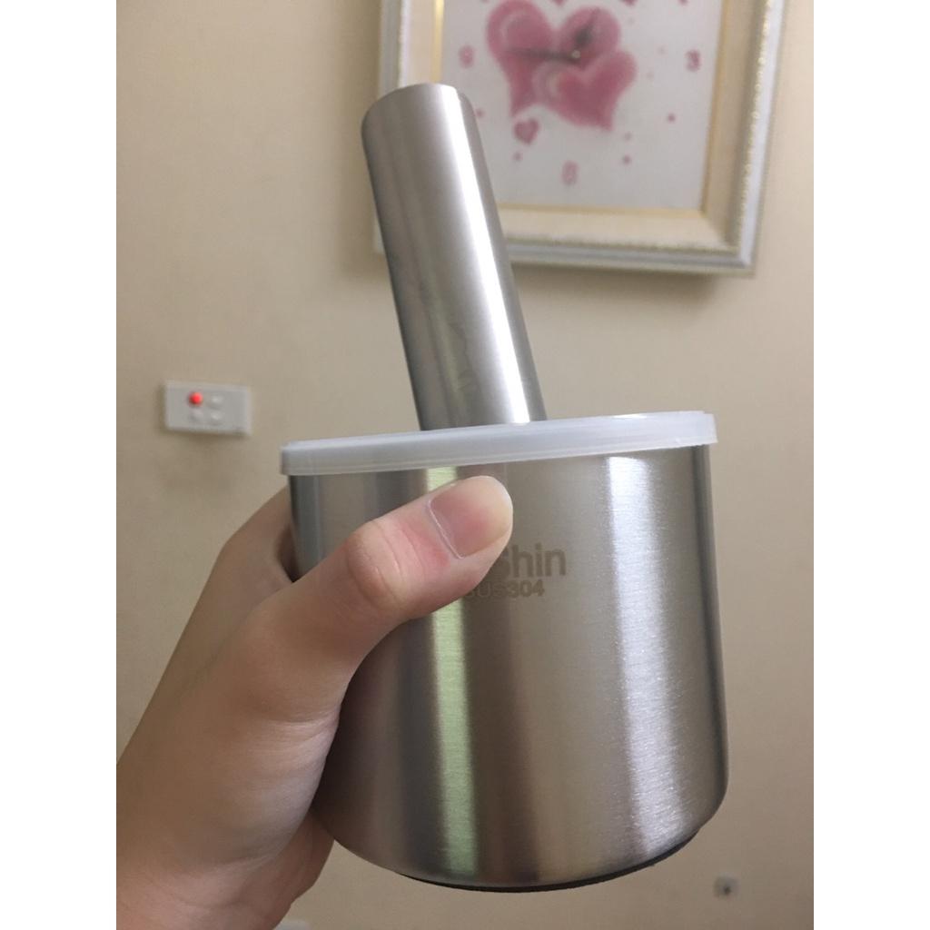 Bộ cối chày inox 304 Anshin - hàng cao cấp không vết hàn - bảo hành trọn đời không han gỉ