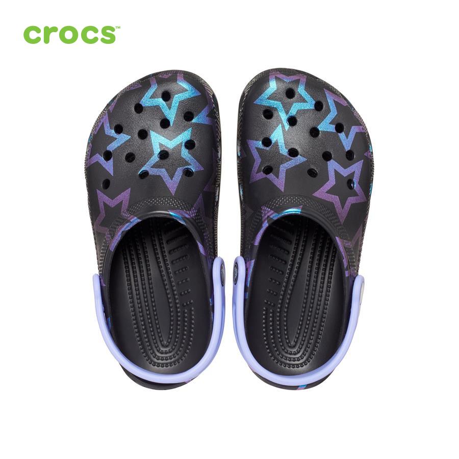 Giày lười trẻ em Crocs FW Classic Clog Kid Disco Dance Party Stars/Black - 208084-97Y