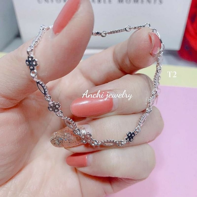 Lắc tay nữ bạc ta nhiều mẫu họa tiết sắc nét trẻ trung AC140
