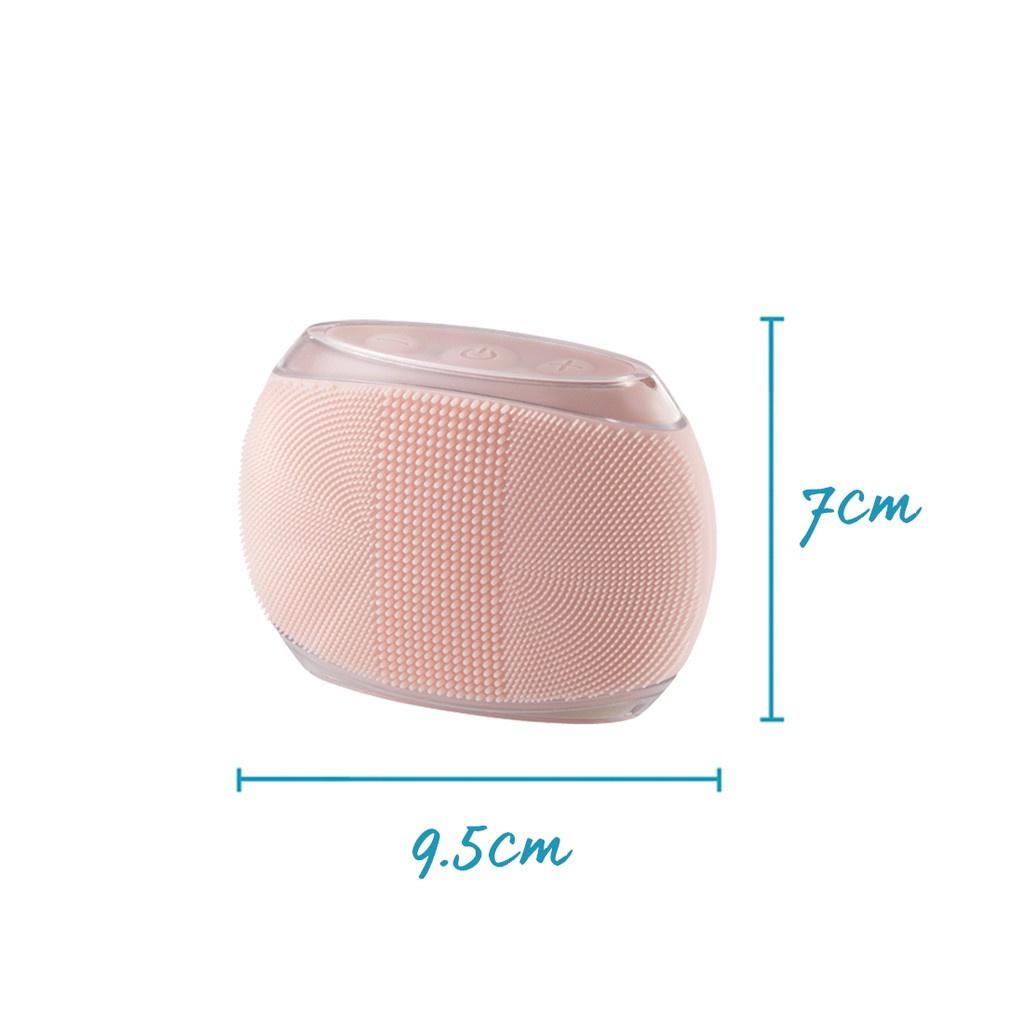 Máy rửa mặt massage mặt toàn tẩy da chết toàn thân Silicone kháng khuẩn công nghệ siêu âm HoMedics BDY-300BL