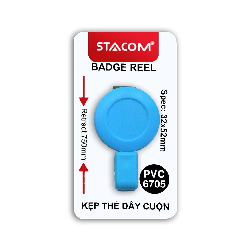 Kẹp đeo bảng tên dây cuộn STACOM - PVC6705