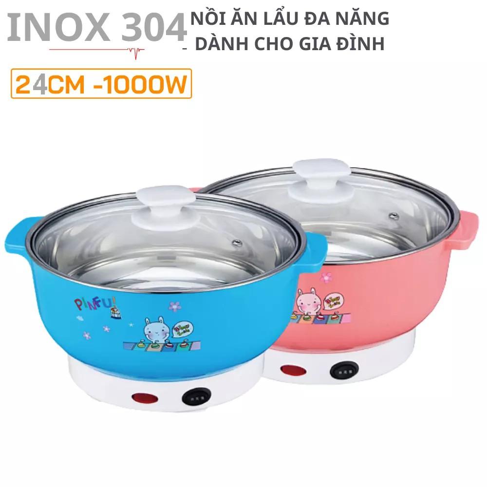 Nồi lẩu 24cm mini ( nồi lấu ,nấu mì ,luộc rau, xào nấu. Nồi đa năng