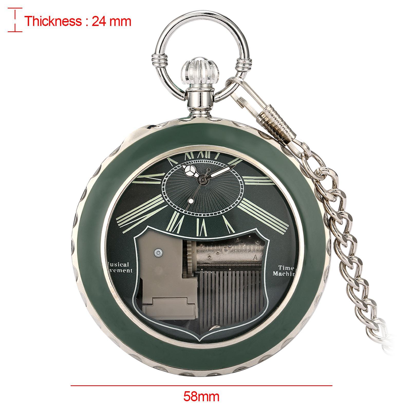 Pocket Watch Musical Movement Retro for Graduation Son