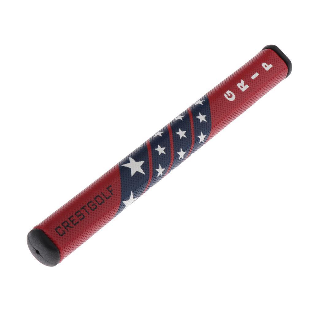 Golf Putter Grip Super Light PU Leather Anti Slip Golf Red