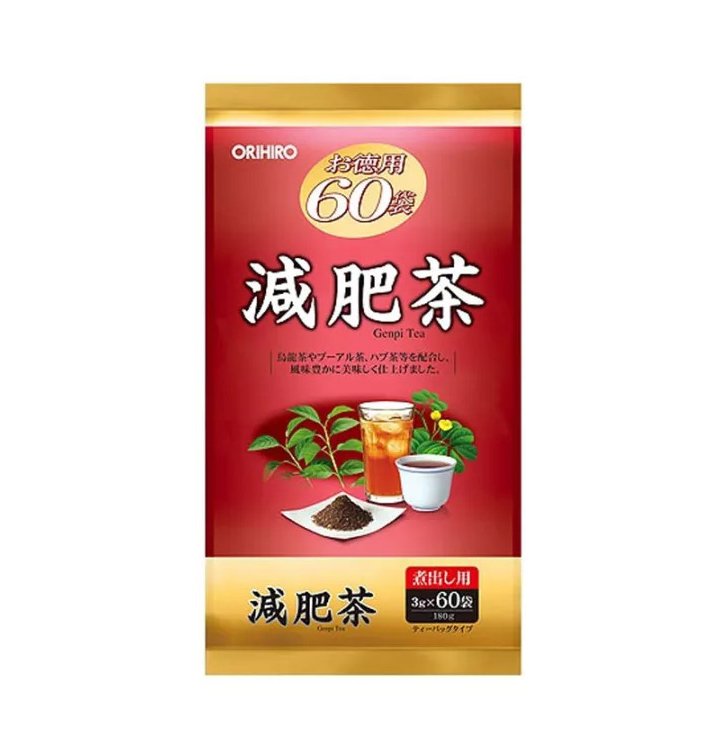Trà tiêu mỡ bụng Genpi Orihiro của Nhật 60 gói/ bịch