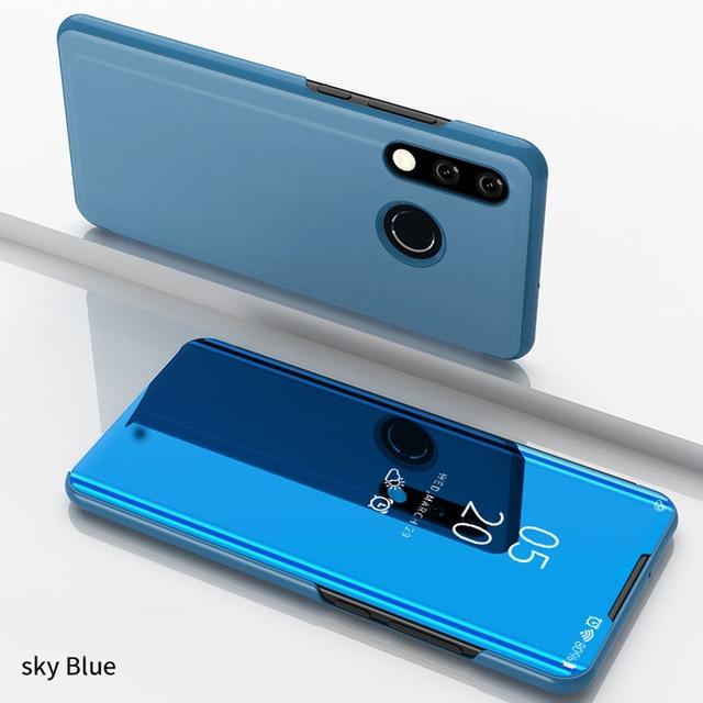 Bao Da Tráng Gương Thời Trang Cho Huawei P40 P20 P30 Lite Pro Y7 Y6 P Smart 2019 Mate 20 Lite Honor 20 10 9 Lite 8x 8a 10i 9x