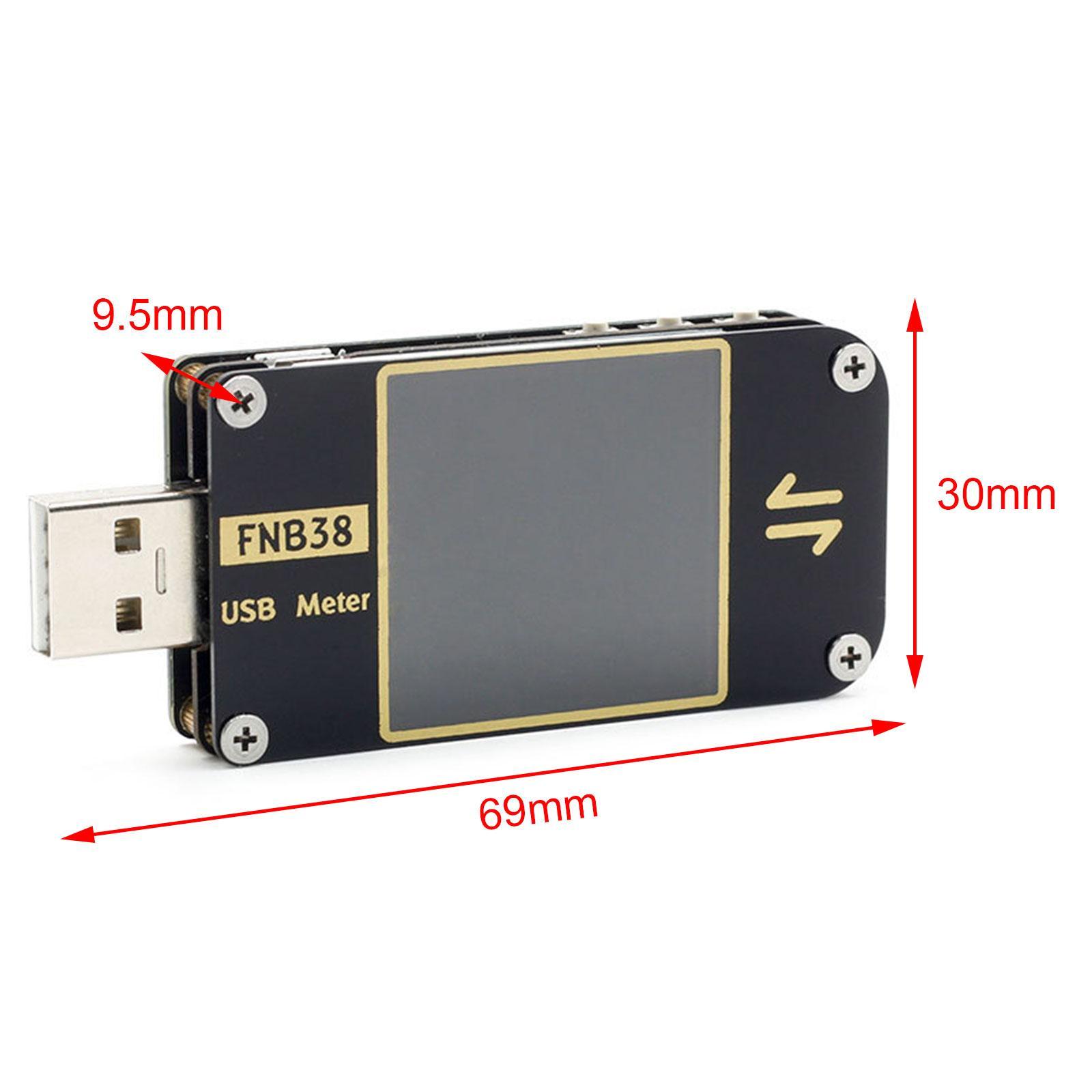 Usb Meters DC 4-24V 5A Current and Voltage Monitor, USB Voltmeter Ammeter Load Tester Multimeter