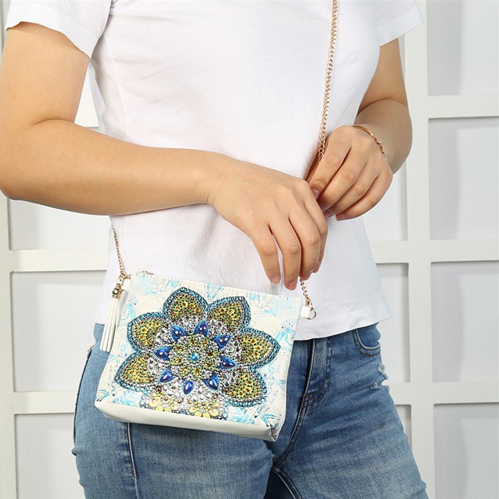 Special Shaped Diamond Painting Zipper Crossbody Bag DIY