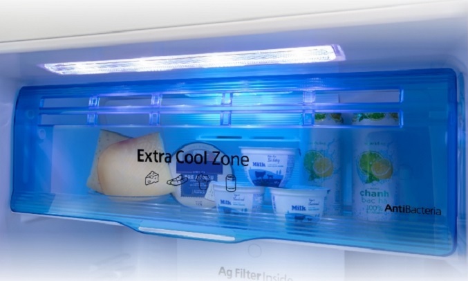 Tủ lạnh Panasonic Inverter 306 lít NR-TV341VGMV - Ngăn Extra Cool Zone
