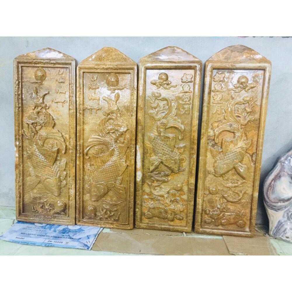 Tranh đá tự nhiên điêu khắc 3 D treo tường đá Ngọc 100% Việt Nam