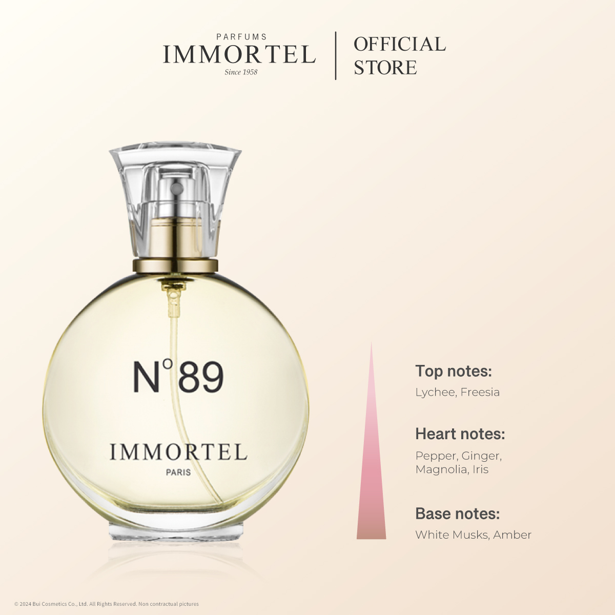 Nước Hoa Unisex IMMORTEL N°89 - Eau de Parfum 60mL Nhập Khẩu Chính Hãng Pháp