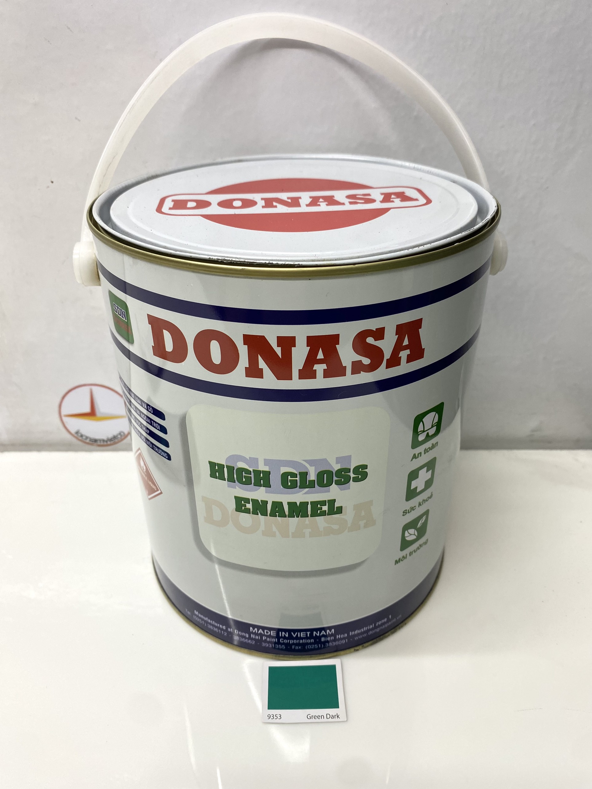 Sơn dầu Đồng Nai Donasa màu xanh 9353 3kg _ DLF 9353