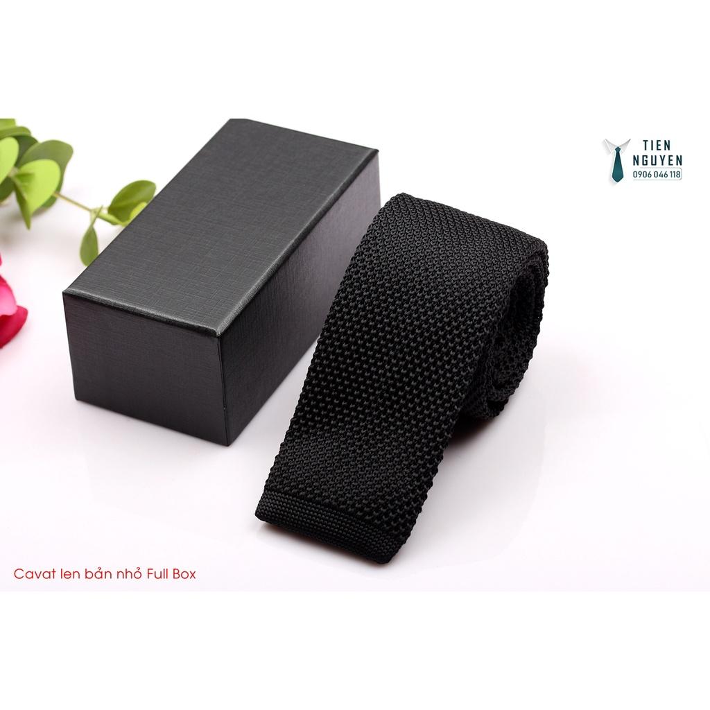Cà Vạt Len Cao Cấp Bản 6Cm - Cavat Tự Thắt Kèm hộp