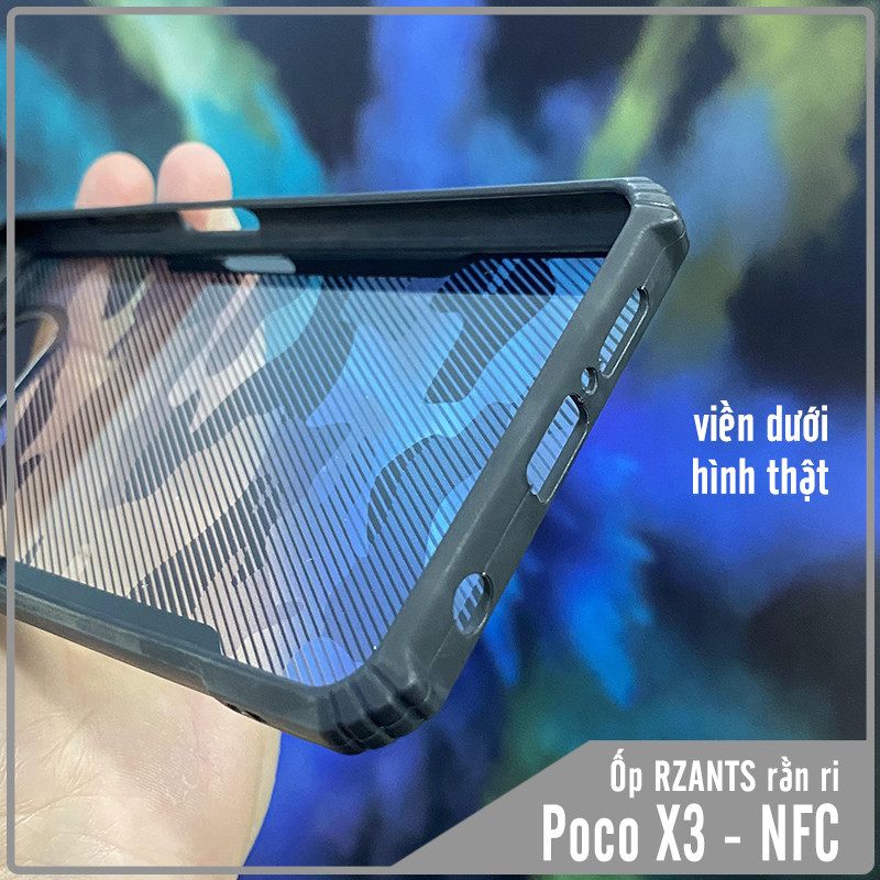 Ốp lưng cho Xiaomi Poco X3 NFC rằn ri trong