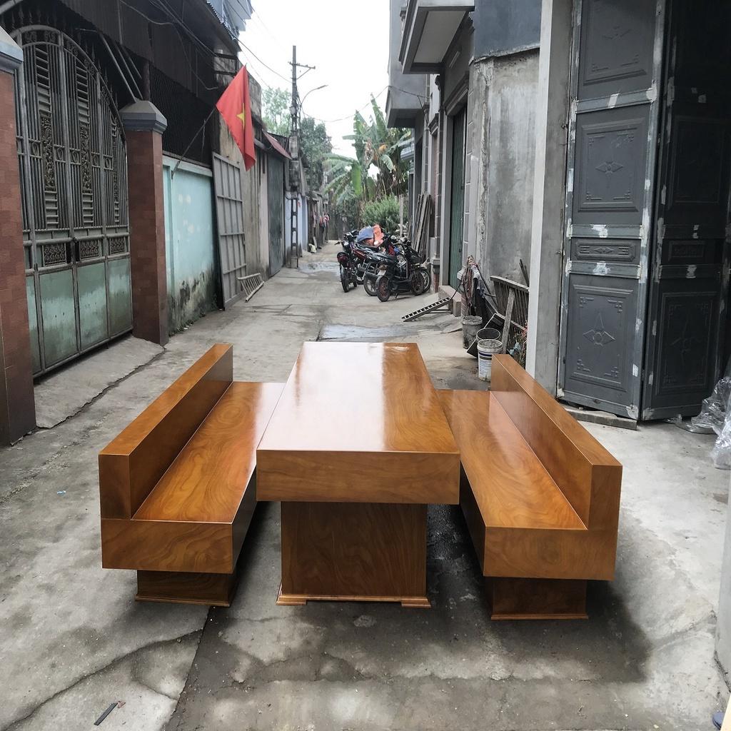 Bộ Bàn Ghế Có Tựa K3 Gỗ Cẩm Vàng