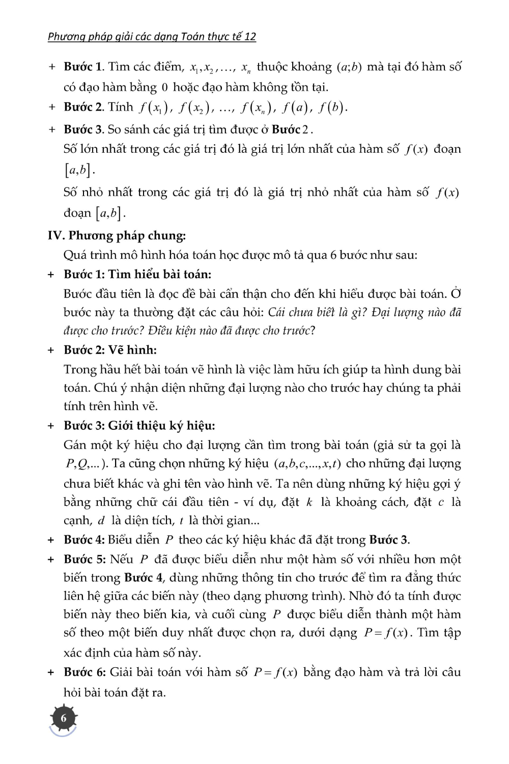 Phương Pháp Giải Các Dạng Toán Thực Tế 12 (Tài Liệu Dùng Chung Cho Các Bộ Sách) -  KV
