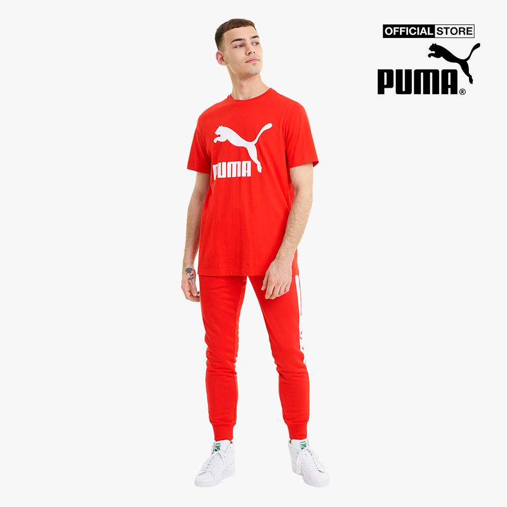 PUMA - Áo thun nam cổ tròn ngắn tay Classics Logo 530088