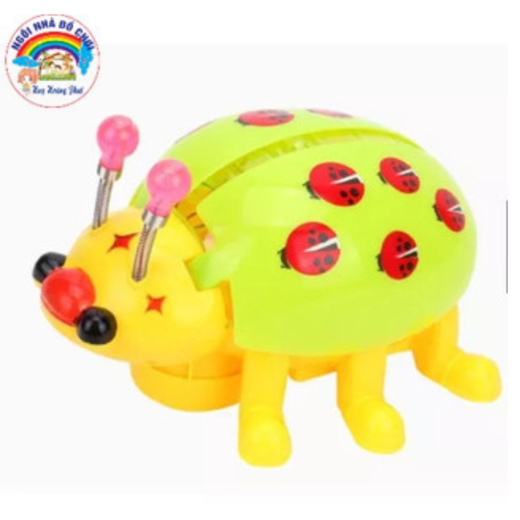Bọ rùa đồ chơi chạy pin có nhạc, có đèn nháy sáng, bọ rùa có thể đi và quay tròn và có dây cho bé dắt đi dạo siêu dễ thương