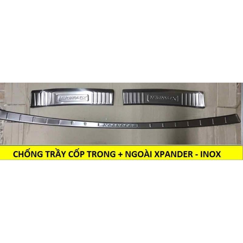 Ốp bậc cốp TRONG VÀ NGOÀI XPANDER 2018-2019 mẫu inox