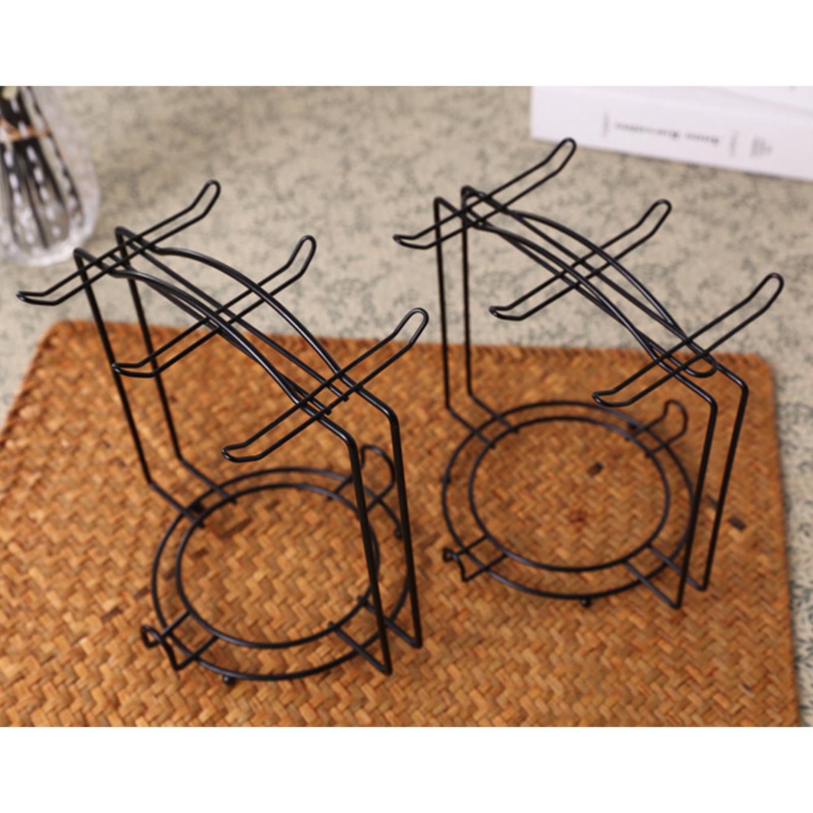 Mug Rack Cup Drying Rack Metal 6 Cup Holder Stand Drying Organizer