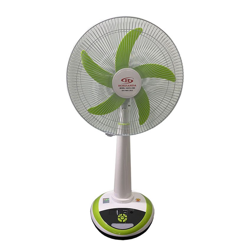 Quạt Sạc Tích Điện 16 Inch Honjianda HJD-FL416H Tích Hợp Đèn LED Và Cổng Sạc USB - Màu Ngẫu Nhiên - Hàng Chính Hãng