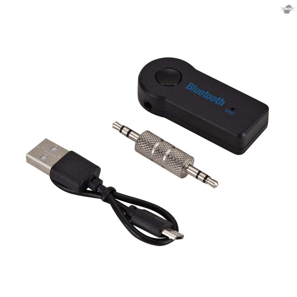 Car AUX BT 5.0 Audio Receiver Hands-free Car Kit Wireless Music Adapter with Microphone for Car Stereo Speaker
