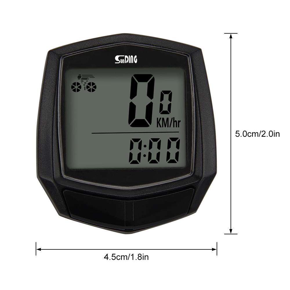 Đồng hồ đếm thời gian không dây màn hình LCD Screen Bicycle Computer
