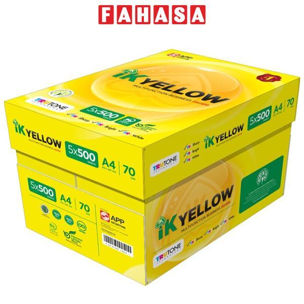 Giấy Photo A4 IK Yellow 70 gsm (500 Tờ)