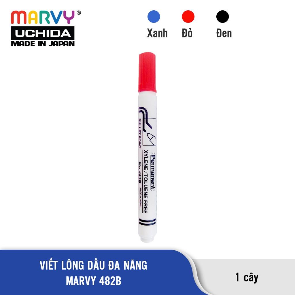 Bút Lông Dầu Đa Năng  Đầu Tròn MARVY 482B