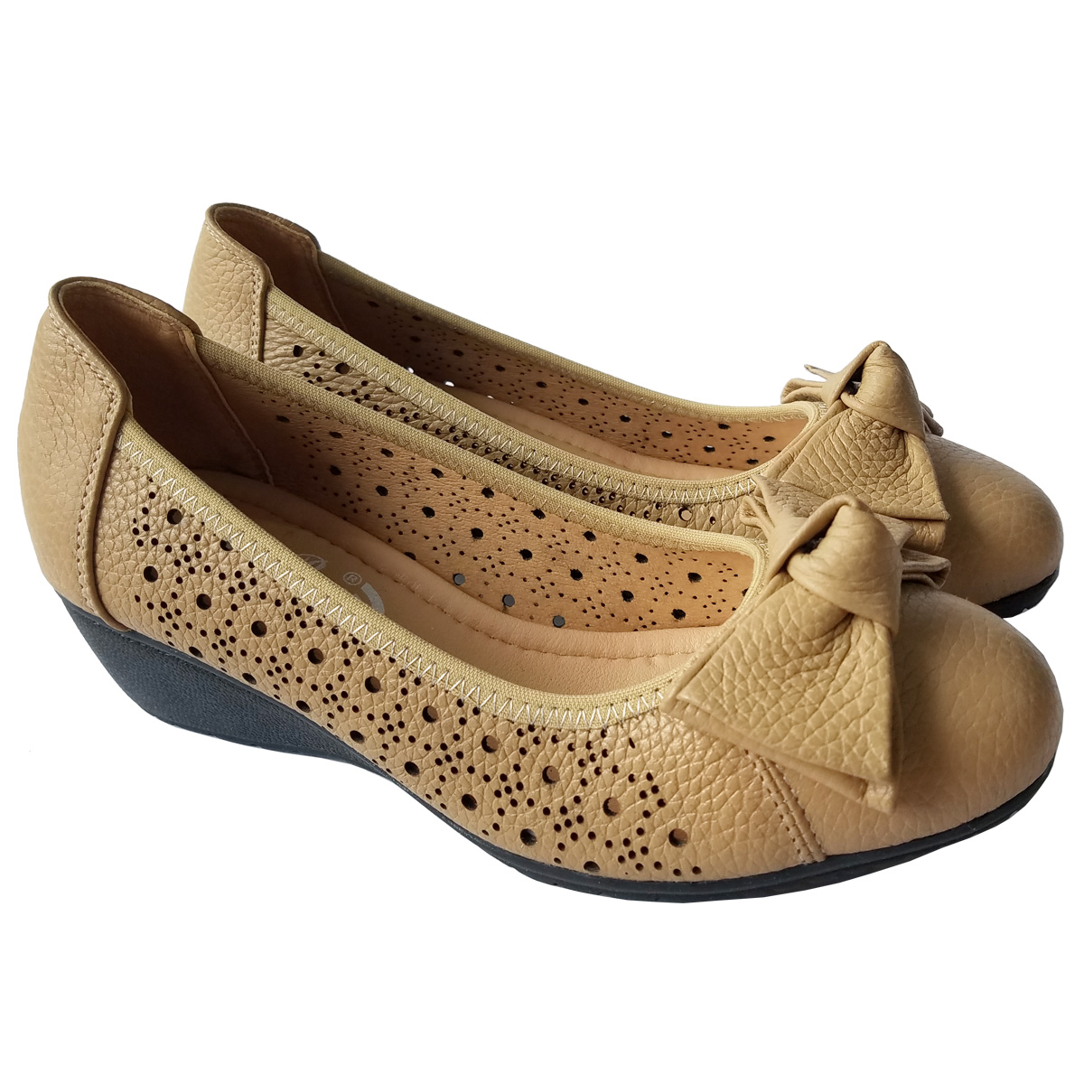 Giày Búp Bê Nữ Da Bò Thật BIGGBEN Cao 5 Phân BB145