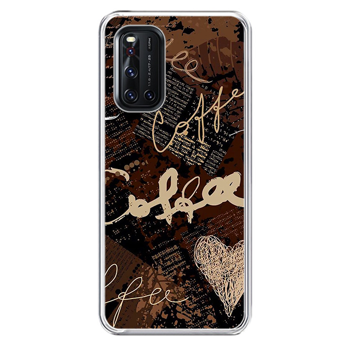 Ốp lưng điện thoại VIVO V19 – Silicon dẻo – 0073 COFFEE – Hàng Chính Hãng