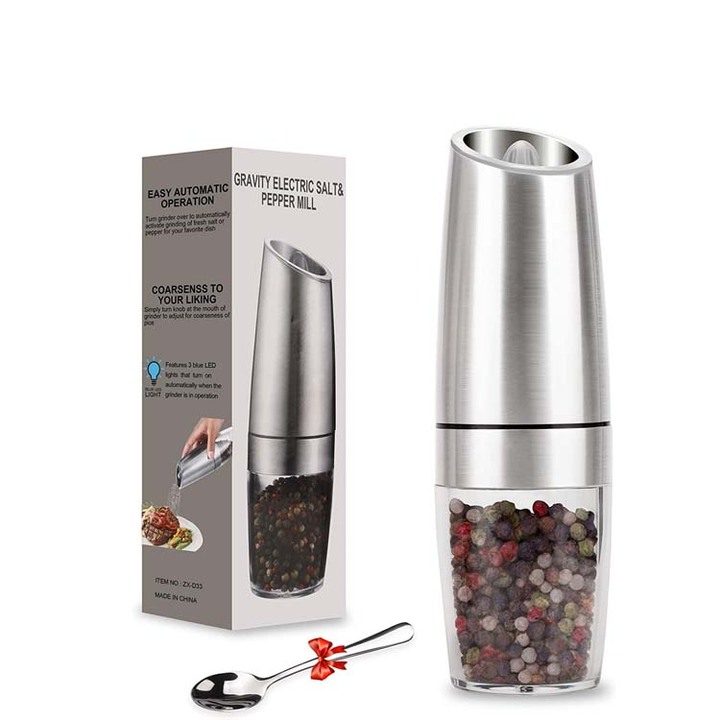 Máy xay tiêu và xay gia vị cầm tay Chất liệu: Thép không gỉ 304, ABS, Acrylic, lõi Mài gốm