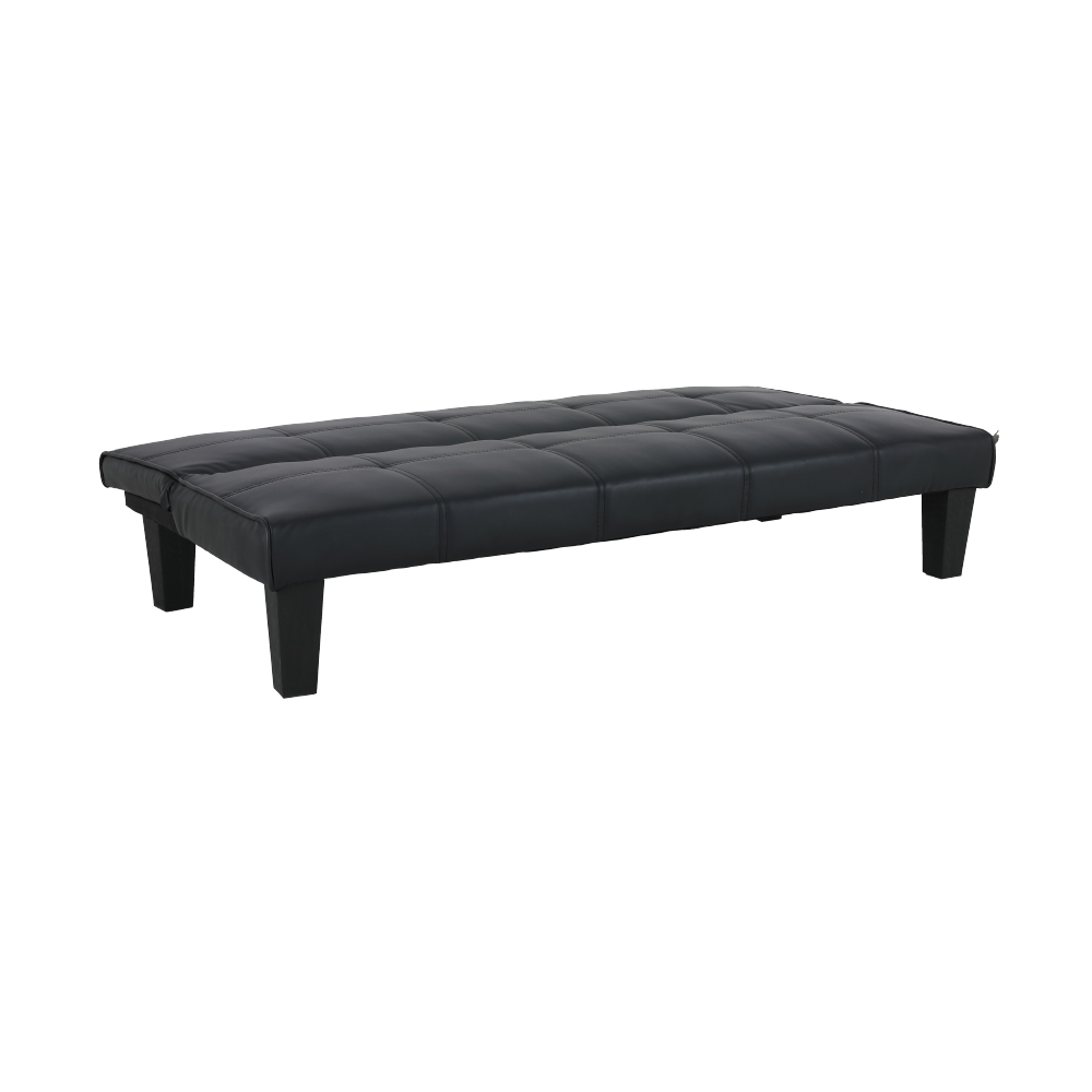 Ghế sofa giường đa năng DAY DREAM khung gỗ, đệm bọc da PVC cao cấp màu đen, tựa lưng ngả 3 cấp độ | Index Living Mall -  Phân phối độc quyền tại Việt Nam