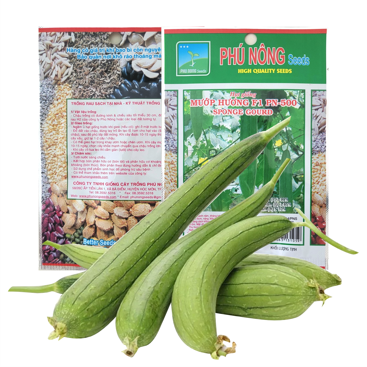 Hạt Giống Mướp Hương PN-500 Phú Nông Gói 1g