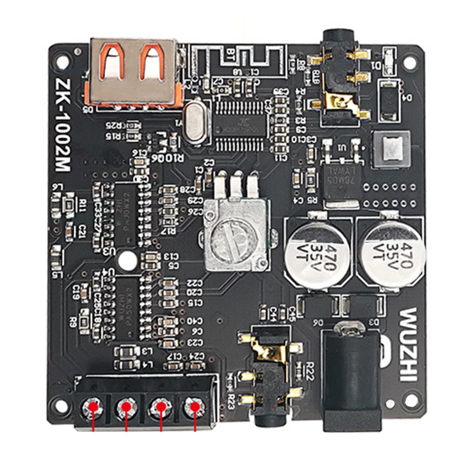 Power Audio Amplifier Board 100W+100W Bluetooth 5.0 2 Channel Amp for Home Theater