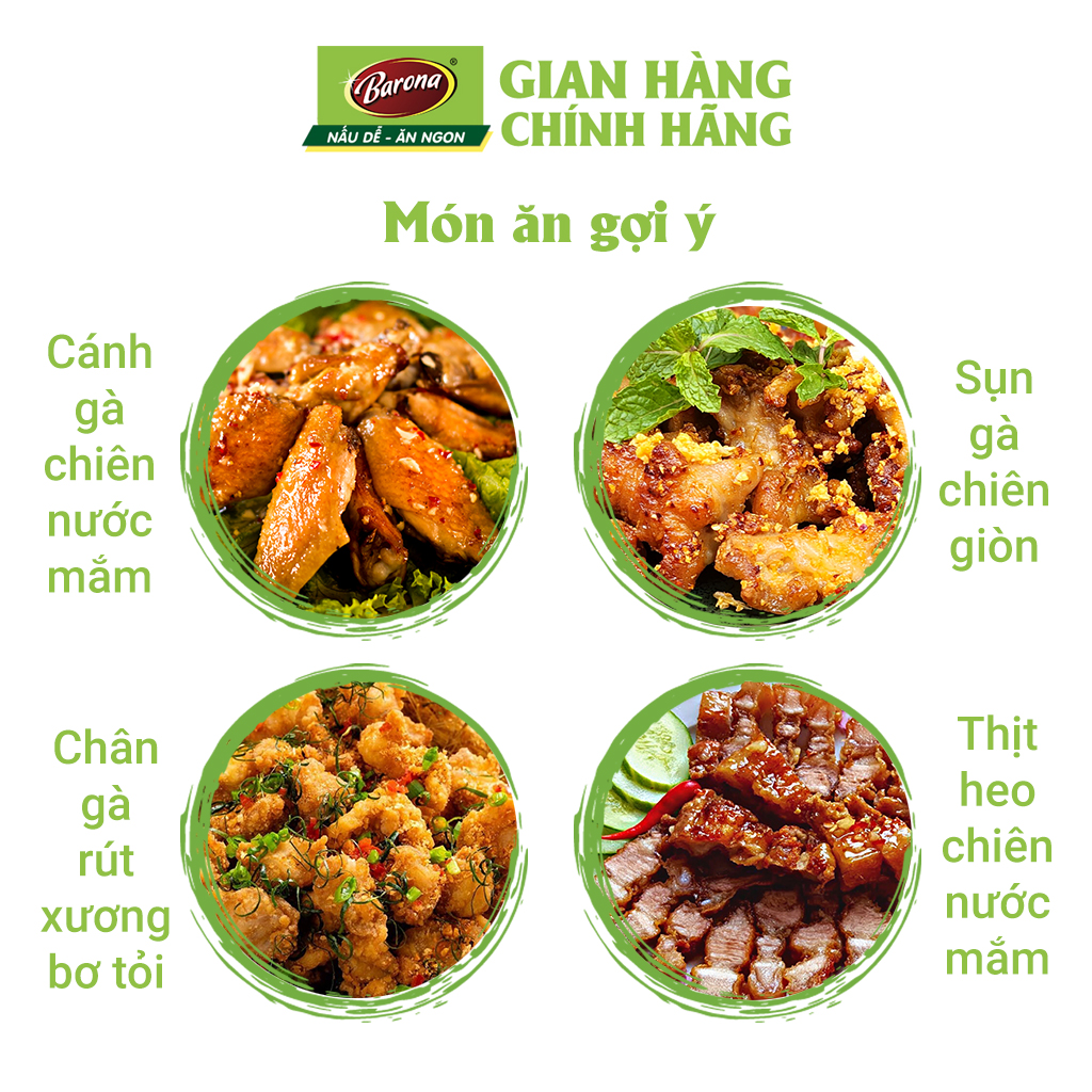 Xốt Gia Vị Hoàn Chỉnh BARONA Gà Chiên Nước Mắm 80g